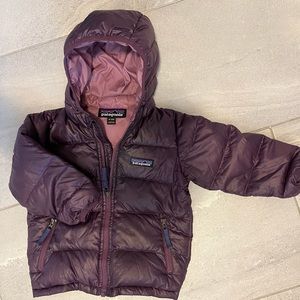 Patagonia baby Hi-Loft down jacket with hood